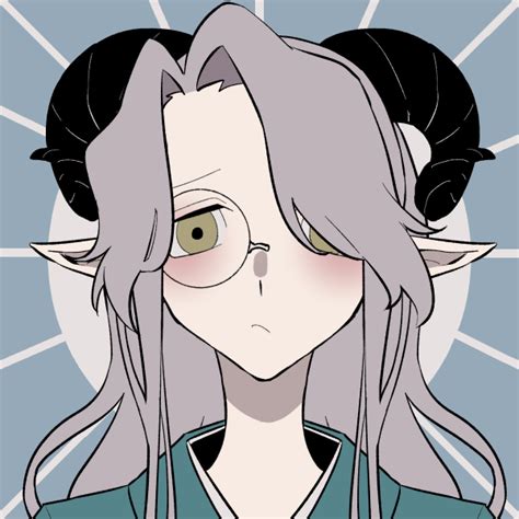 A magnifying glass. . Picrew with horns